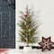 Glitzhome® 37.5"H Chirstmas Greenery Pine Porch Tree with Berries